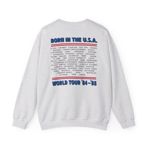 Bruce Springsteen Born in the USA World Tour Graphic Sweatshirt | Unisex Vintage - Picture 2 of 6